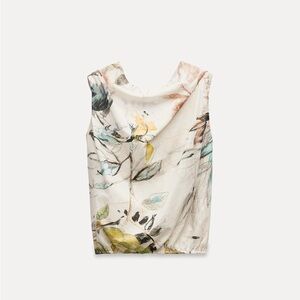 Zara Printed Cotton Top